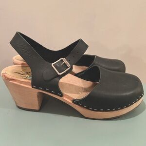 Lotta from Stockholm Highwood Dark Green Clogs size 40